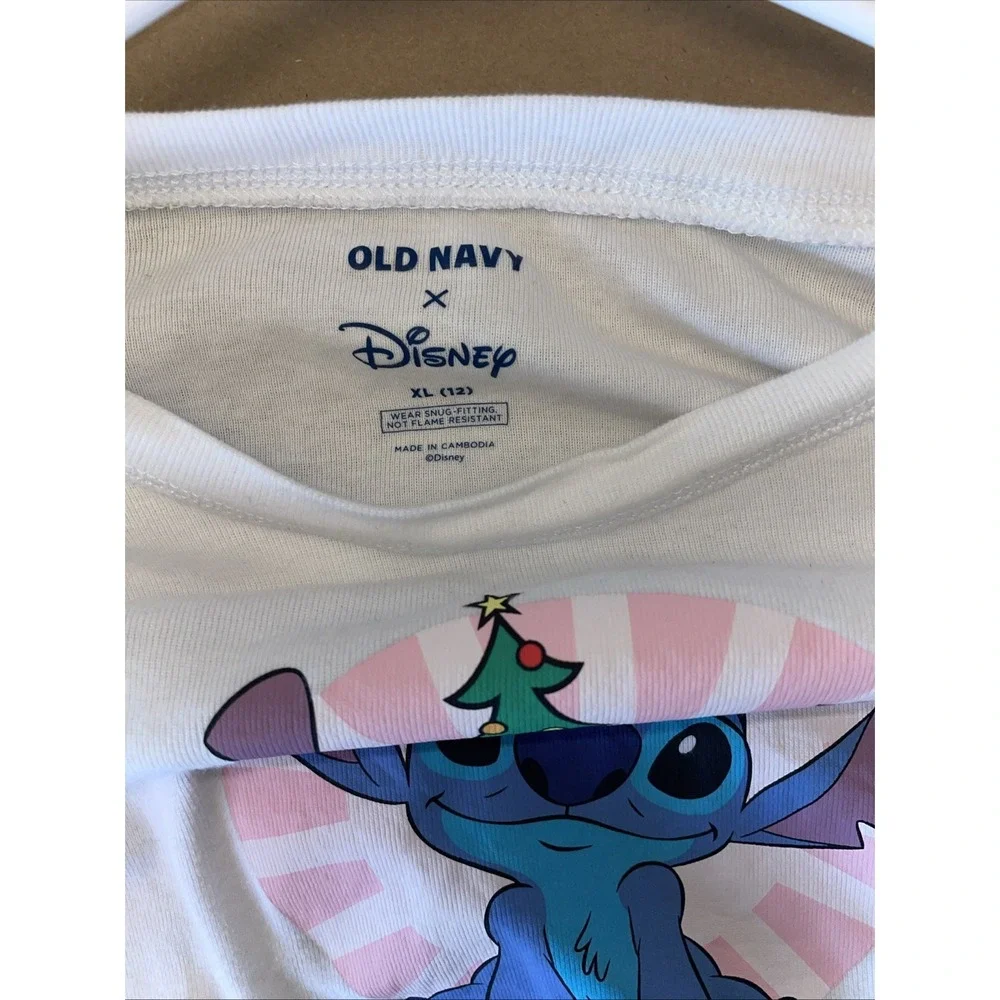 Old Navy Disney Stitch Graphic Pajama Set Kids, XL/12, & NWT Stitch Water Bottle